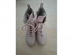 GUESS "Bada" Schnürstiefeletten Boots Cream/Beige