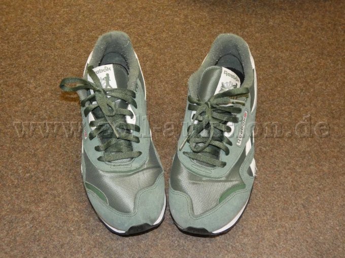 1 Paar Green Reebok Classic Nylon 89 Schuhe für Herren, Größe 46, gebraucht – foto 2 – kavel bij Zoll-Auktion, Pirna