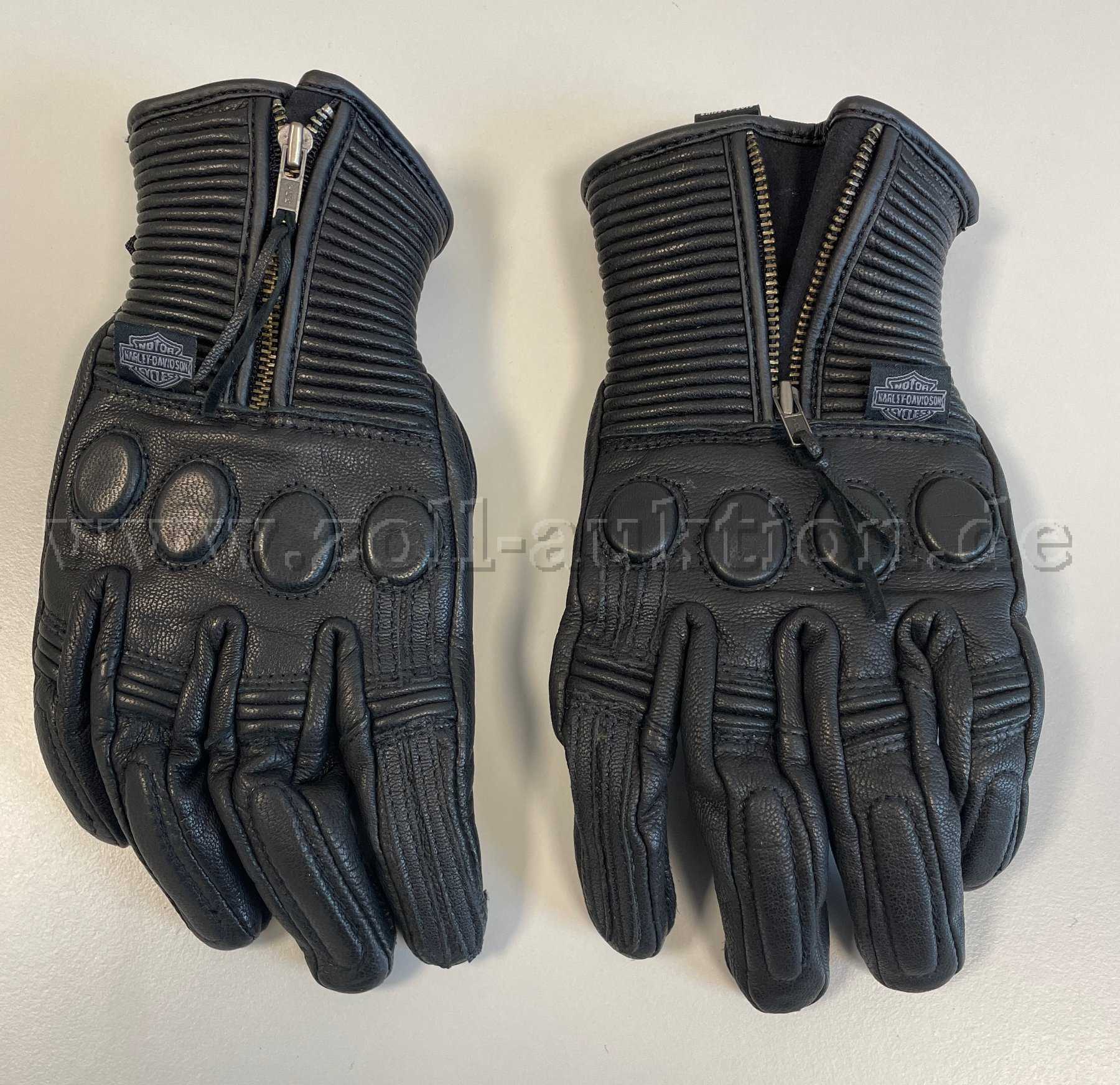Zoll-Auktion - 1 Paar Motorradhandschuhe Harley Davidson Relay Leather  Gre L (ID 946610)