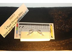 1 Paar Ohrringe 585er Weißgold mit je 14 kleinen Brillanten