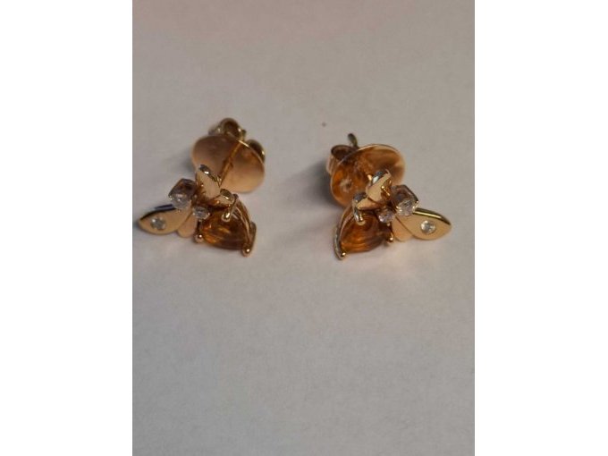 1 Paar Ohrstecker *** 18 Karat Rosegold *** mit Besatz drei kl. Brillanten **Wempe – foto 6 – kavel bij Zoll-Auktion, München