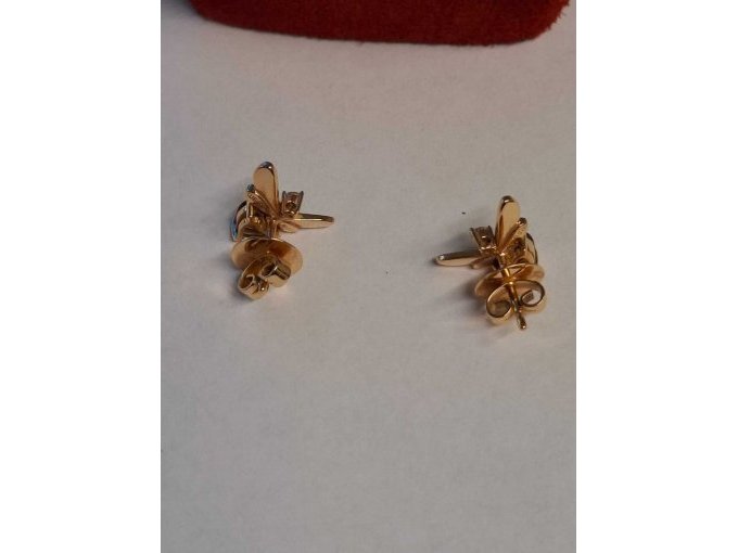 1 Paar Ohrstecker *** 18 Karat Rosegold *** mit Besatz drei kl. Brillanten **Wempe – foto 5 – kavel bij Zoll-Auktion, München