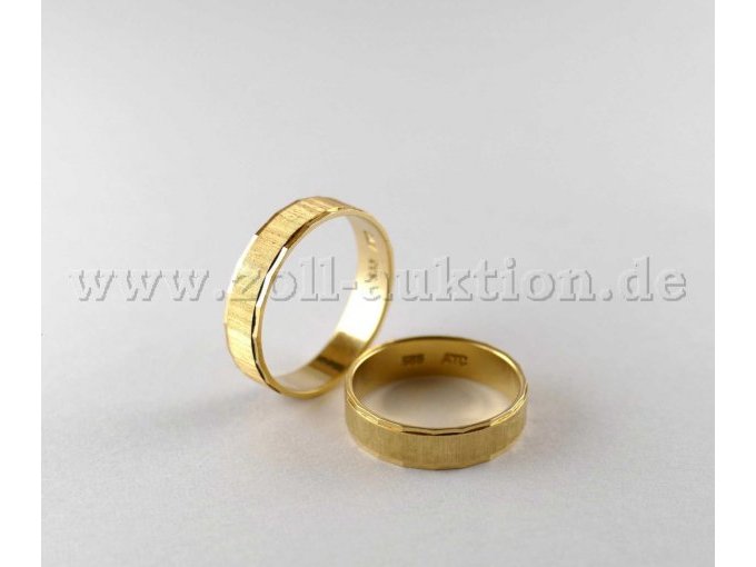 1 Paar Ringe (Trauringe) 585 Gold