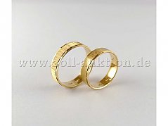 1 Paar Ringe (Trauringe) 585 Gold