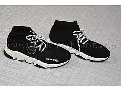 1 Paar Sneaker Gr 40 „Balanciaga“ Wmns Speed Lace Up Trainer Black - neuwertig