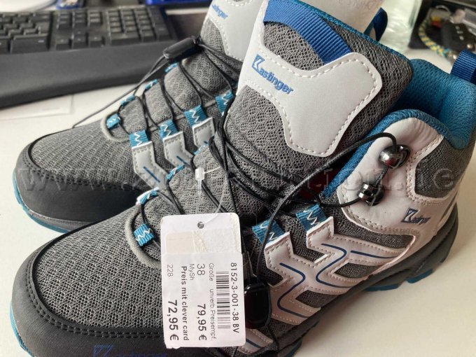 Wanderschuh Kästinger Größe 38 - Seitensicht mir Preisschild