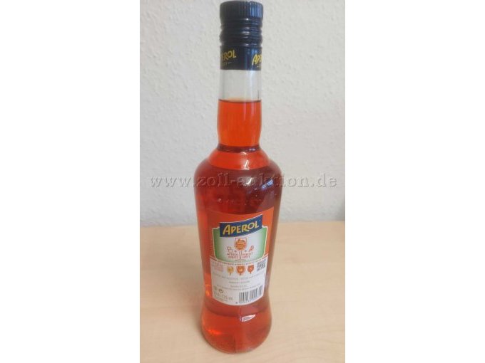 Aperol Label hinten