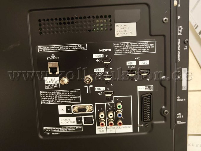 Anschlüsse des Monitors auf der Rückseite