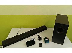 Panasonic Soundbar mit Subwoofer, Amazon Echo, JBL Lautsprecher & Silvercrest Lautsprecher
