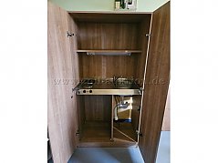 Pantryküche / Küchenschrank offen von vorne