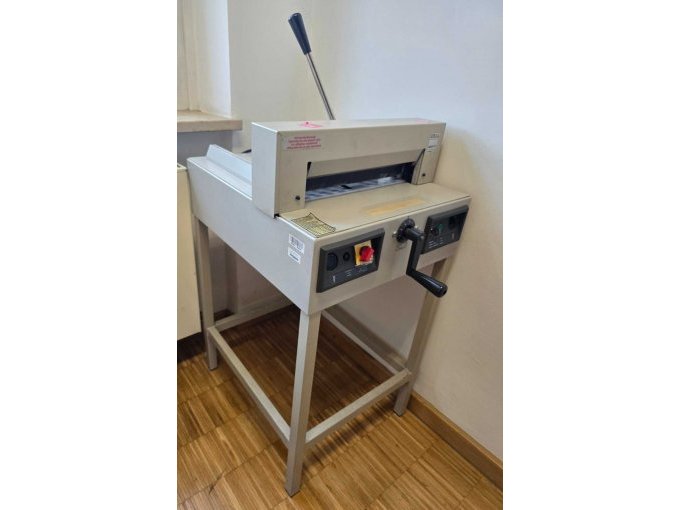 1 gebruikte papiersnijmachine van de fabrikant IDEAL, geschikt als bron van reserveonderdelen – foto 4 – kavel bij Zoll-Auktion, Deggendorf