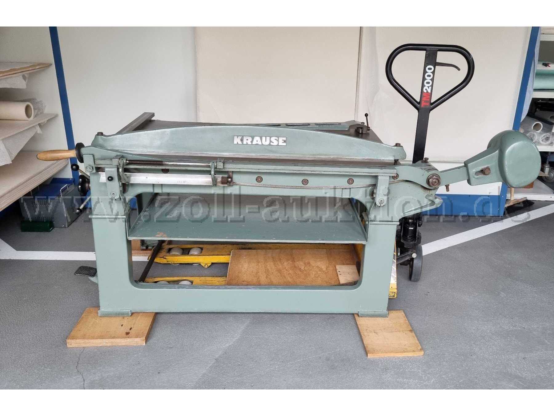 Pappschere (Fa. Krause; Hubwagen nicht verkäuflich)