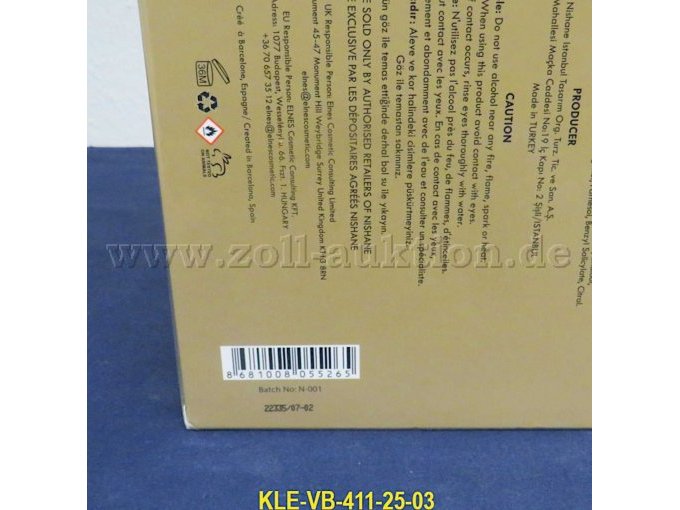 Sicht auf den Barcode