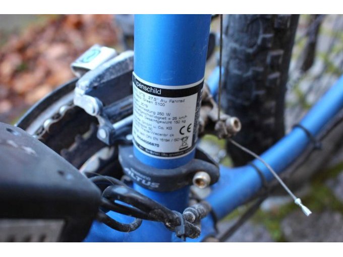 Typenschild - technische Angaben