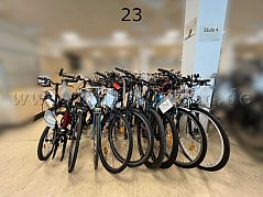 Übersicht Konvolut (von links nach rechts): Fischer, BTWIN, Bulls, Motobecane, Falter, Kreidler, Haibike, axess, Trekking, Pioneer