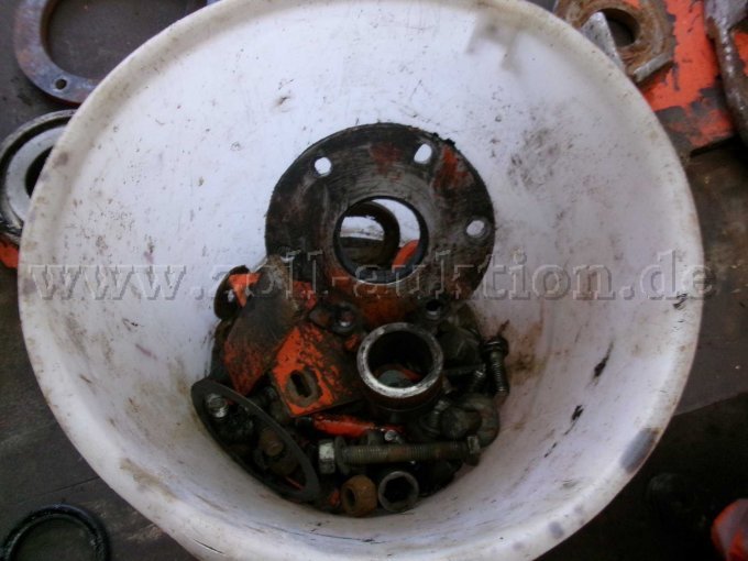 Teileübersicht (Mulchwellenbefestigung / -antrieb)