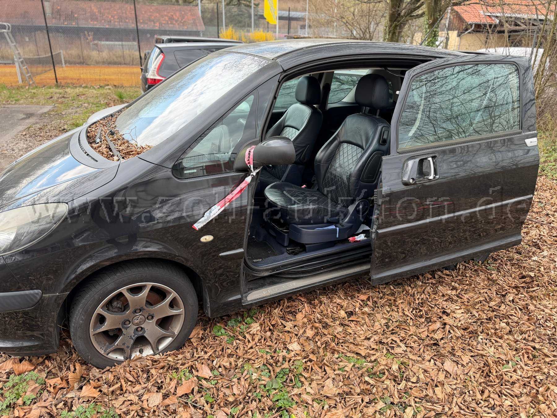 Ansiucht geöffnete Fahrertür