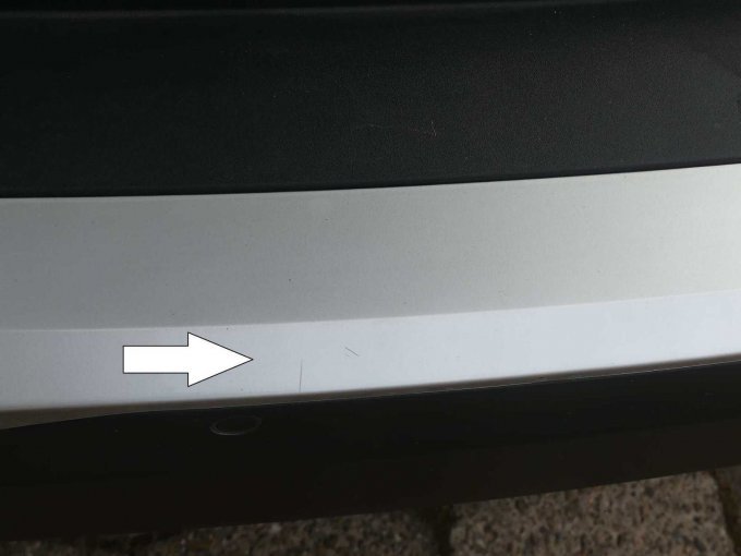 Kratzer Stoßfänger hinten