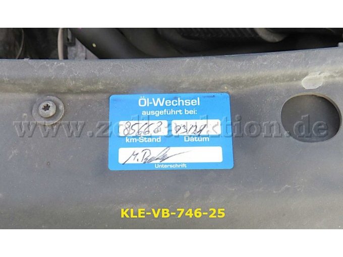 letzter Ölaufkleber