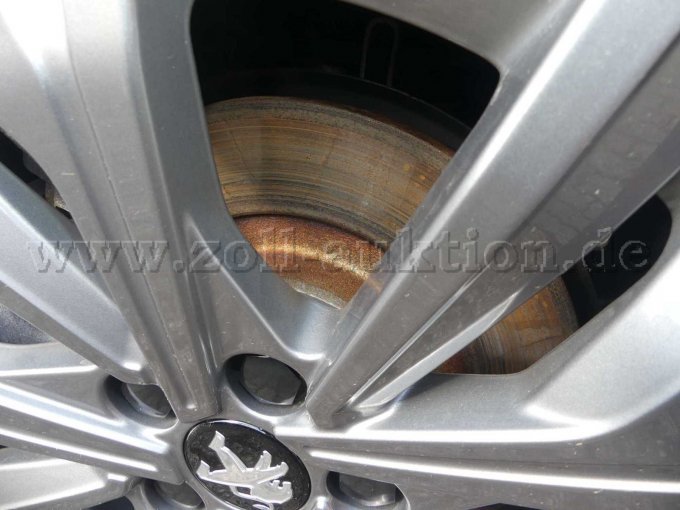 Korrodierte Bremsscheiben Hinterachse