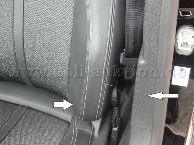 Beschädigung Fahrersitz