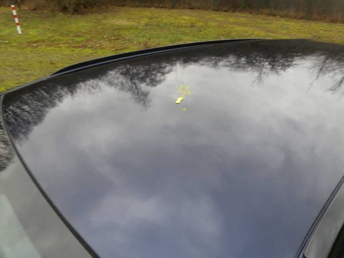 Dach Mitte mit kleinen Dellen