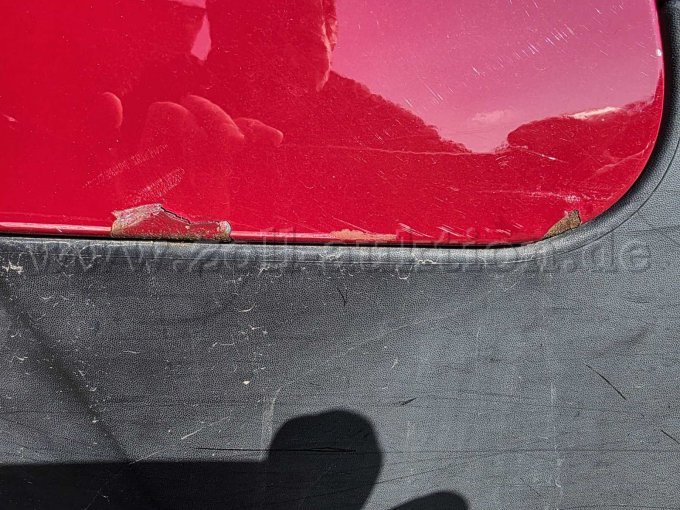 Ansicht Fahrzeug Heckklappe Lackabplatzung