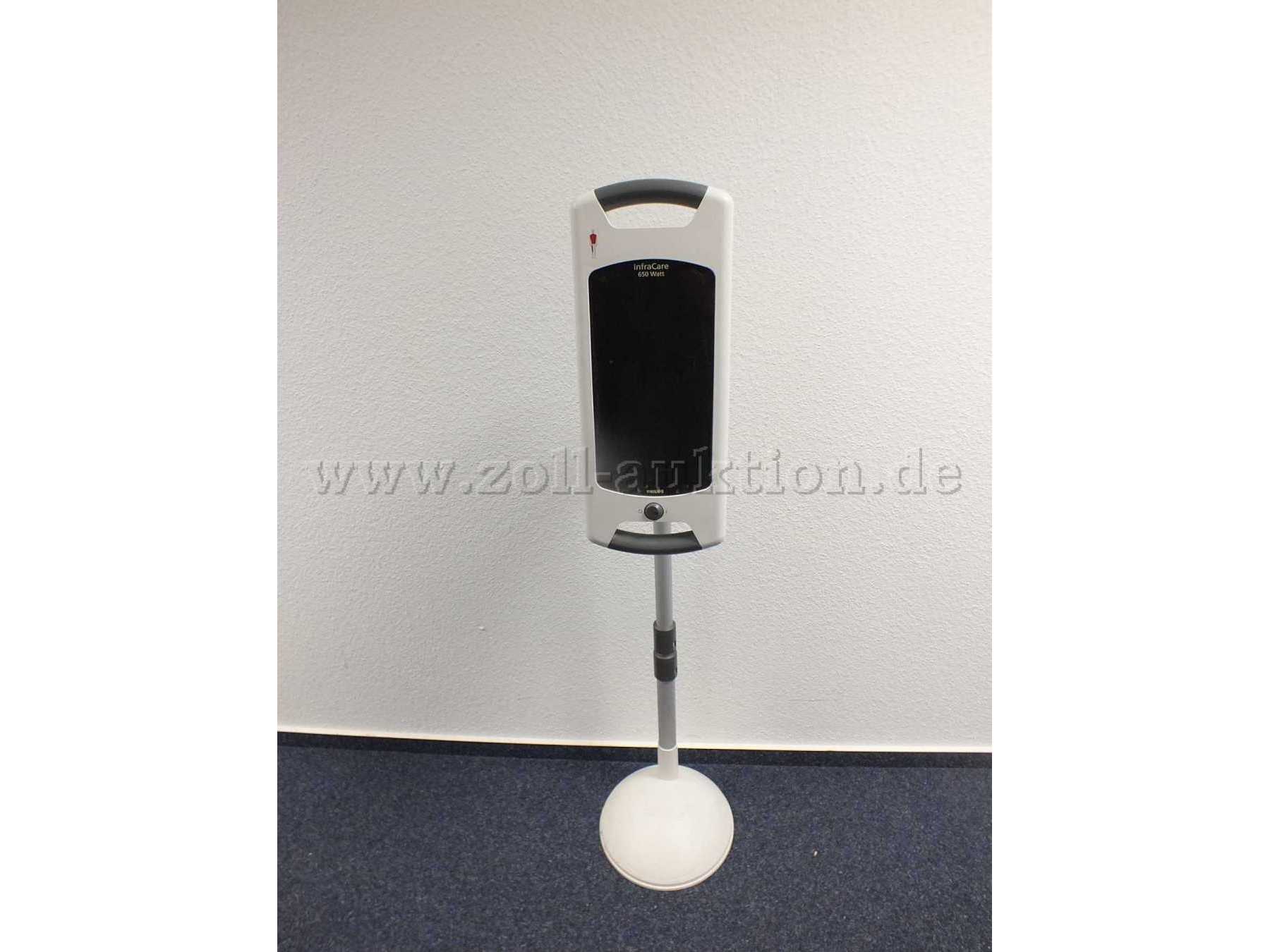 Gesamtansicht der Auktion Infrarotlampe, stehend von vorne