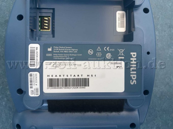 1 Philips HS1 Heartstart Defibrilator – foto 7 – kavel bij Zoll-Auktion, Lörrach