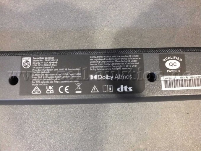 1 Philips Soundbar 2.1 mit kabellosem Subwoofer Modell TAB6309/10 – foto 11 – kavel bij Zoll-Auktion, Paderborn