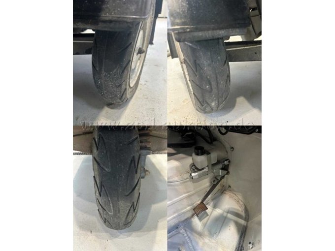 Abgefahrene Reifen und Unterboden