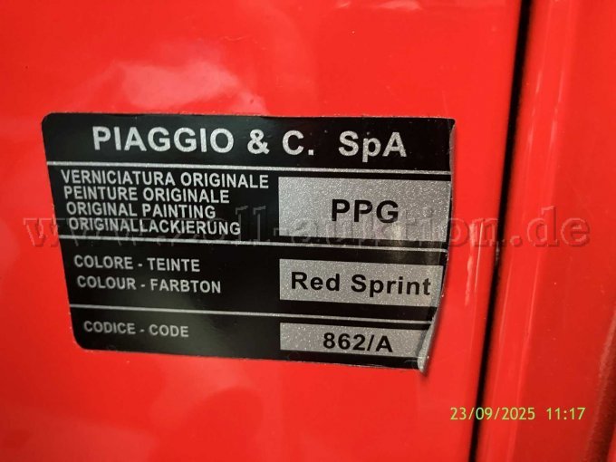 APE Aufkleber mit Farbcode