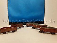 Piko Wagenset mit fünf offenen Güterwagen, Gesamtansicht
