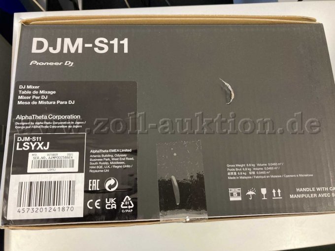 CE-Kennung und Seriennummer