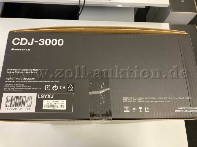 CE-Kennung und Seriennummer