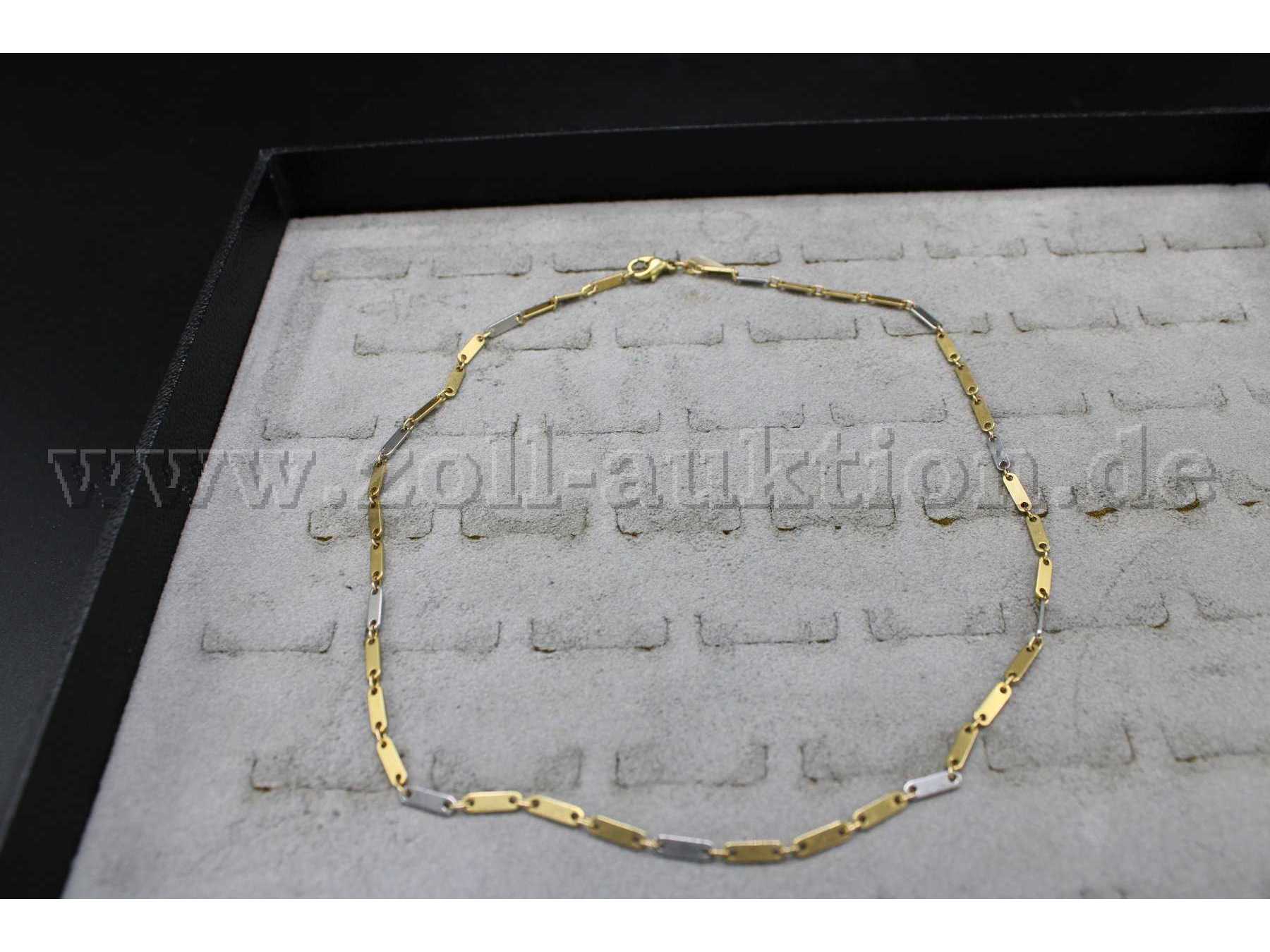Plattenhalskette aus 585er Gold