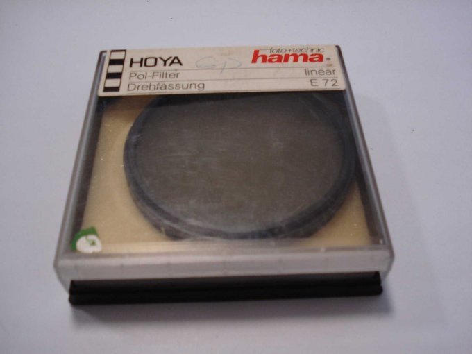 Polarisationsfilter in der Aufbewahrungsbox.