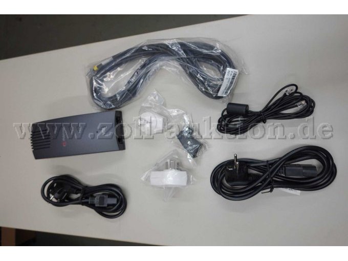 Polycom Sound Station VTX 1000 mit Verbindungs- und Netzkabeln und Adaptern