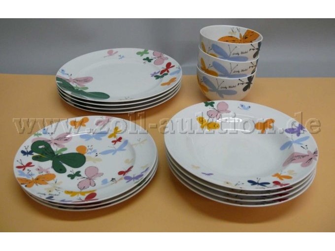 Porzellan Set oben vorn