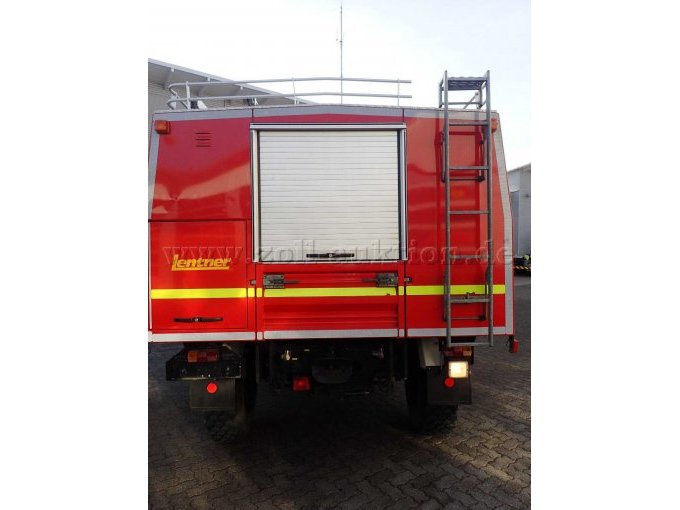 Rüst-, und Gerätewagen MB Unimog, Ansicht Hinten
