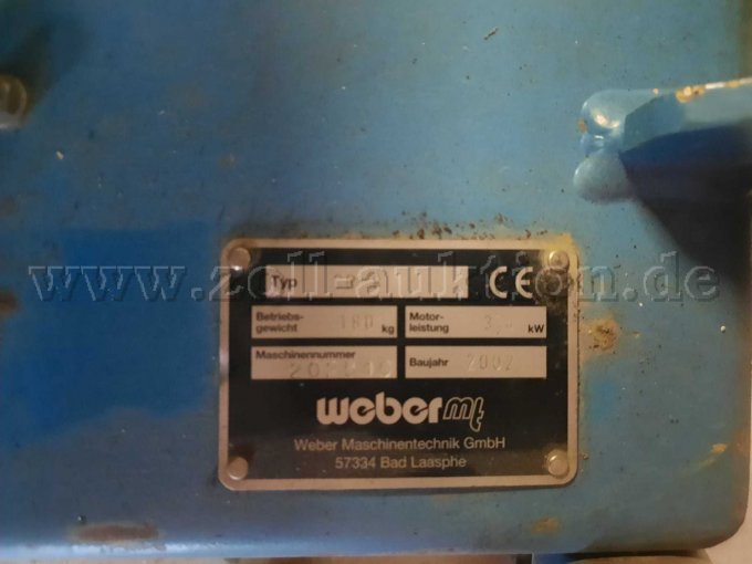 Typenschild mit technischen Angaben