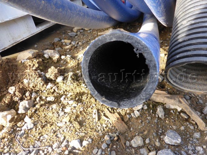 Anschitt Trinkwasserrohr