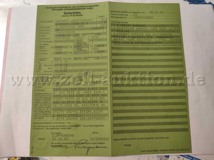 Gutachten für Betriebserlaubnis