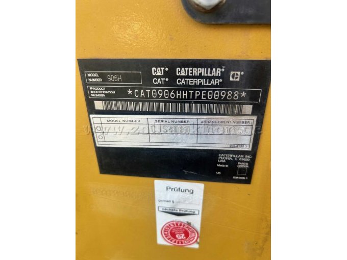 Typenschild Radlader