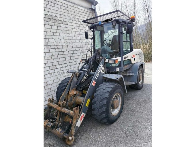 Radlader Terex in Frontaufnahme