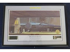 Ralph McQuarrie signierte Millennium Falcon Lithographie Star Wars (437/2.500)
