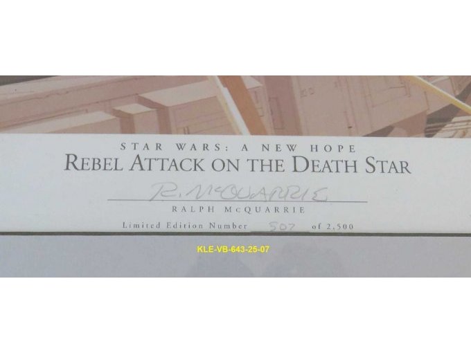 Signatur und Hinweis auf Limited Edition 507/2.500