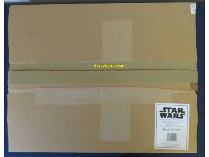 Originallieferkarton mit Aufkleber