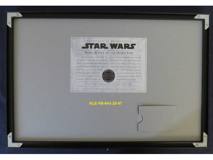 Rückseite mit Zertifikat und Batteriefachabdeckung