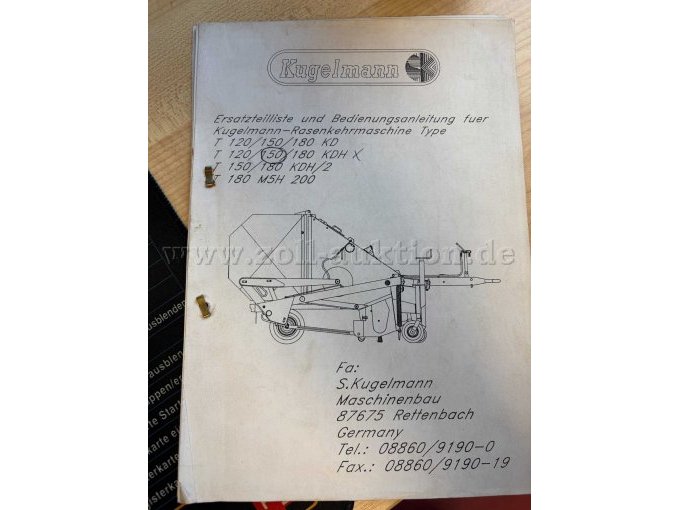 Ersatzteilliste und Bedienungsanleitung